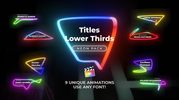 Neon Light Titles 6 - Download 26193914 Videohive