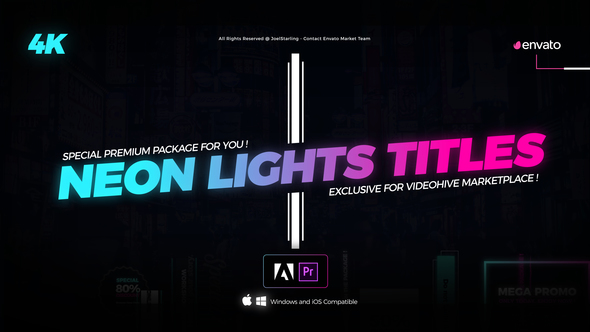 Neon Light Titles for Premiere - Download Videohive 22430415