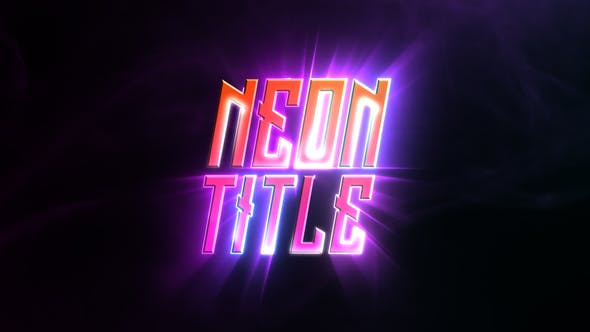 Neon Lines Logo - Videohive 22464479 Download