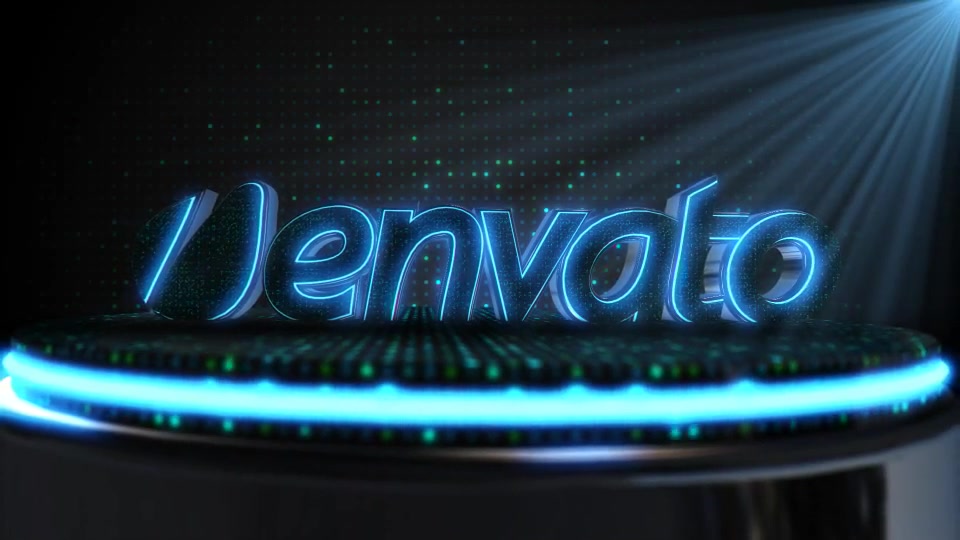 Neon Logo With LED Element 3D - Download Videohive 6525640