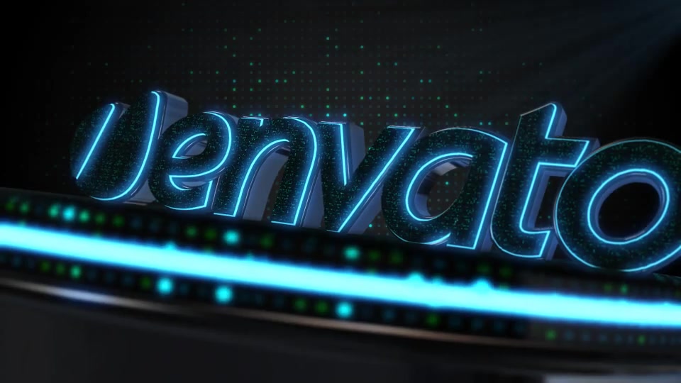 Neon Logo With LED Element 3D - Download Videohive 6525640