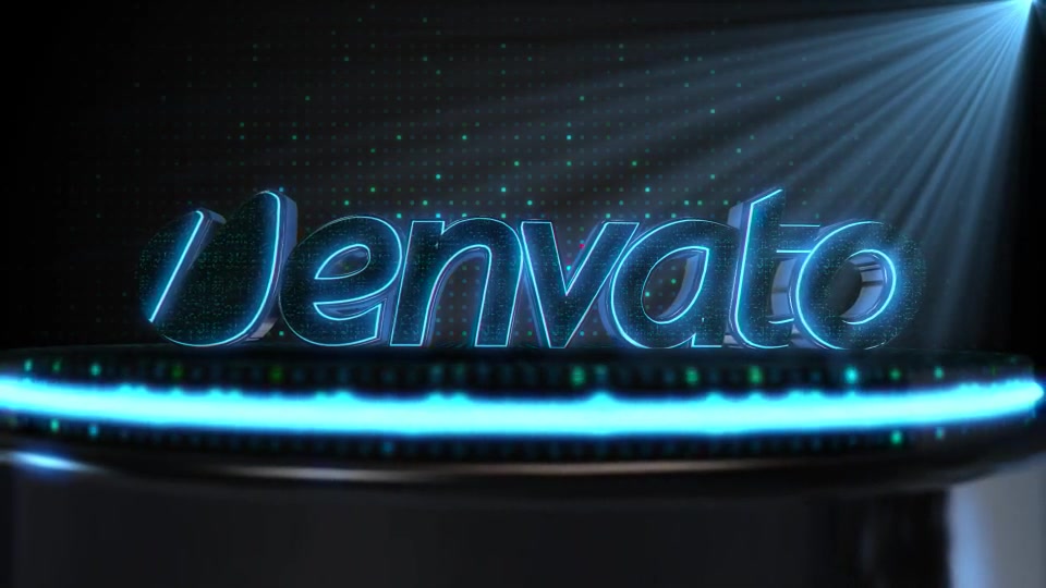 Neon Logo With LED Element 3D - Download Videohive 6525640