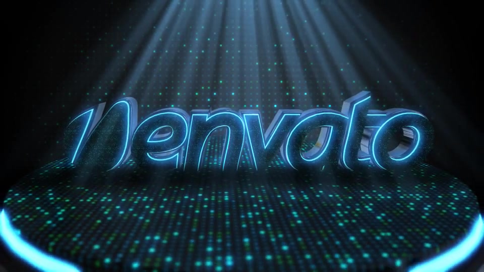 Neon Logo With LED Element 3D - Download Videohive 6525640