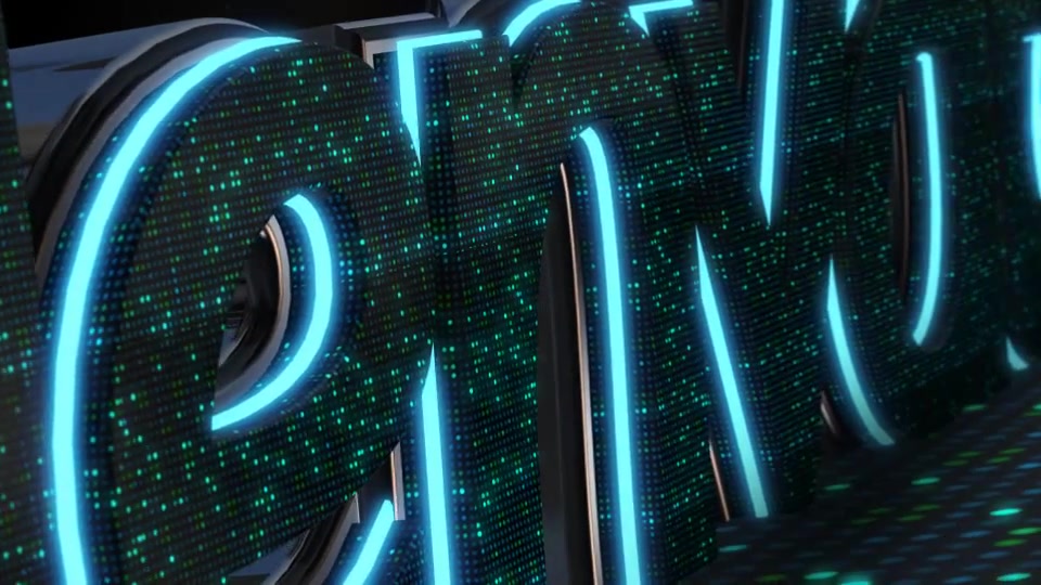 Neon Logo With LED Element 3D - Download Videohive 6525640