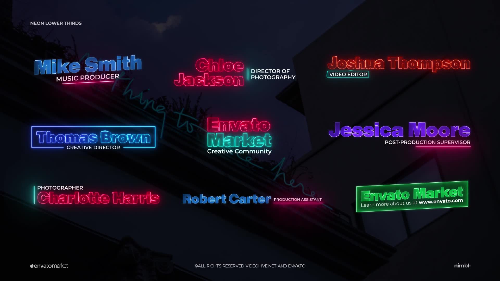 Neon Lower Thirds Videohive 31666572 After Effects Image 2