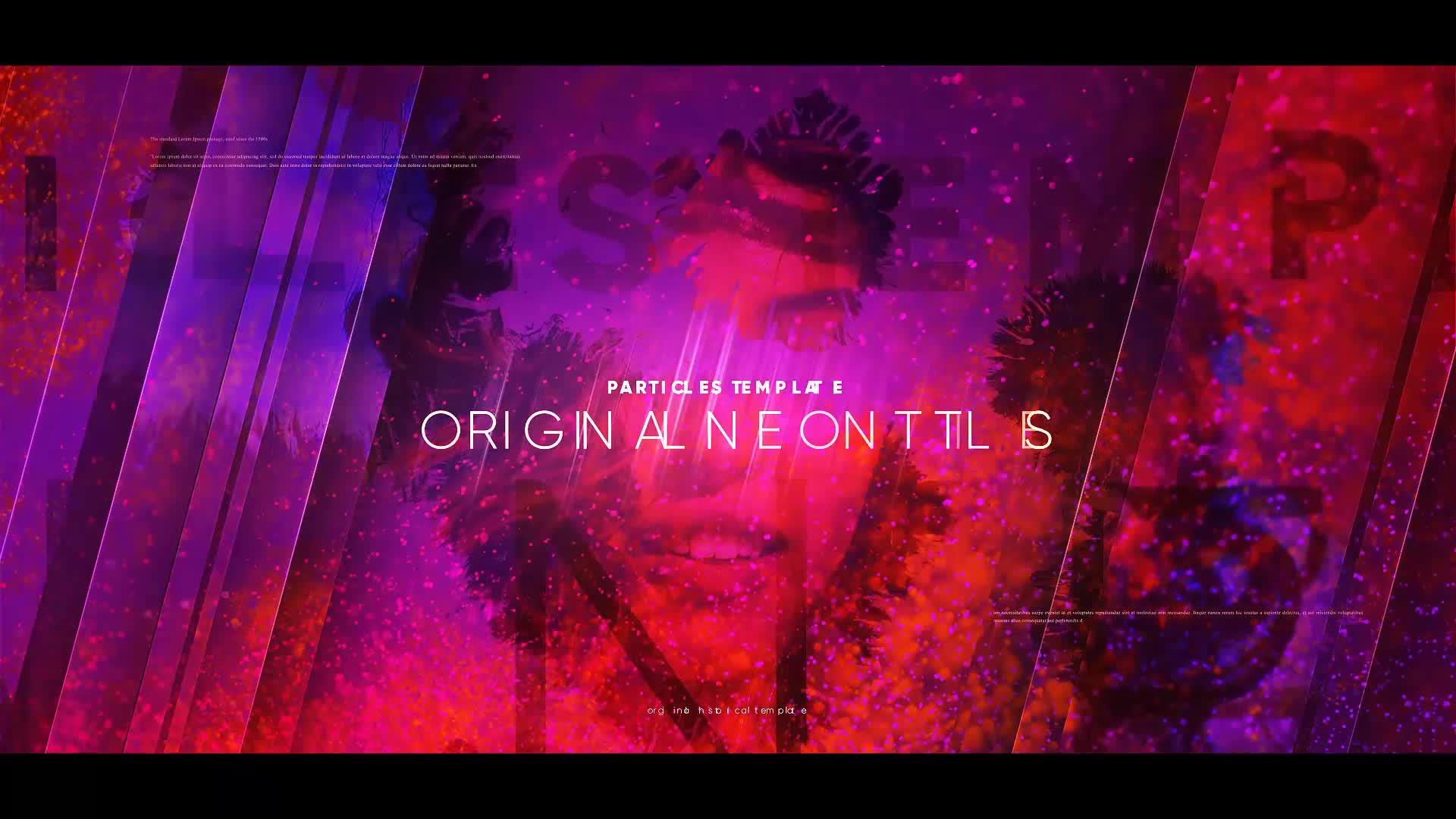 Neon Particles Titles Slideshow Videohive 23201498 After Effects Image 1
