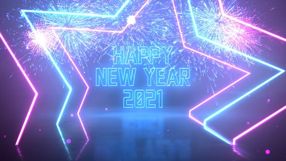 Neon Party New Year Wishes - Videohive Download 29794322