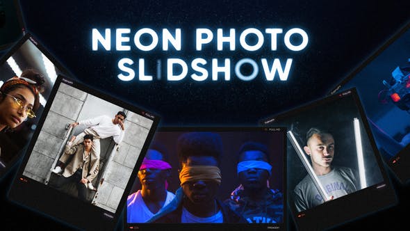 Neon Photo Slideshow - 34155096 Download Videohive
