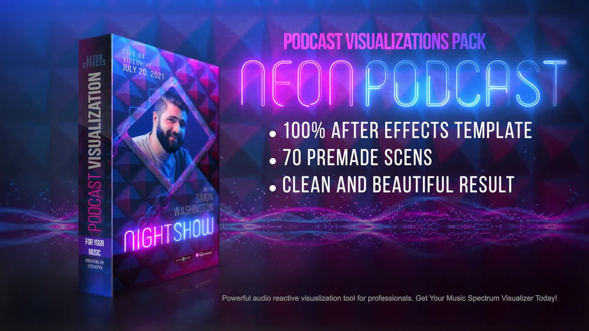 Neon Podcast | Audio and Music Visualizations Tool Videohive 33321636 After Effects Image 1