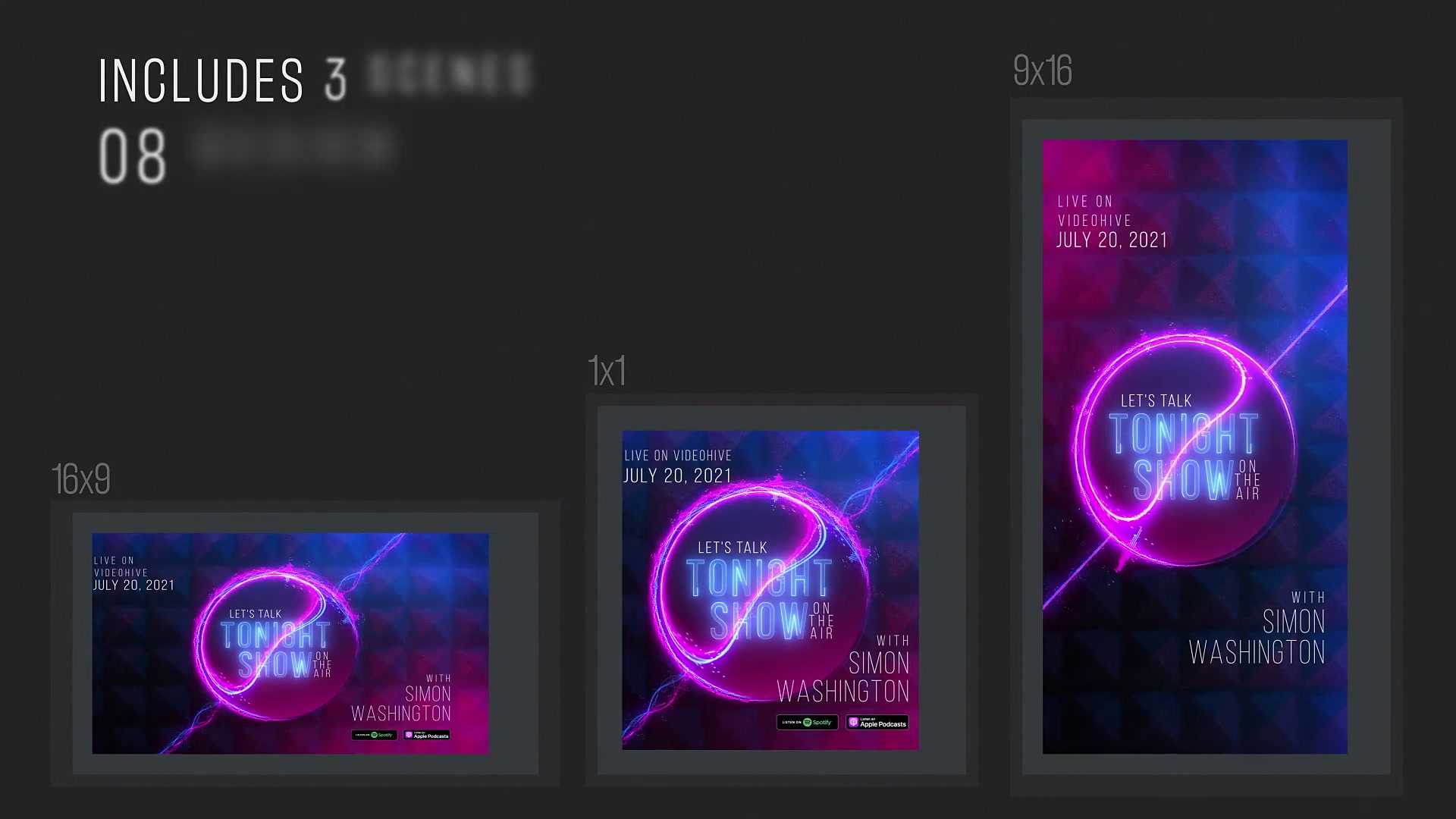 Neon Podcast | Audio and Music Visualizations Tool Videohive 33321636 After Effects Image 10