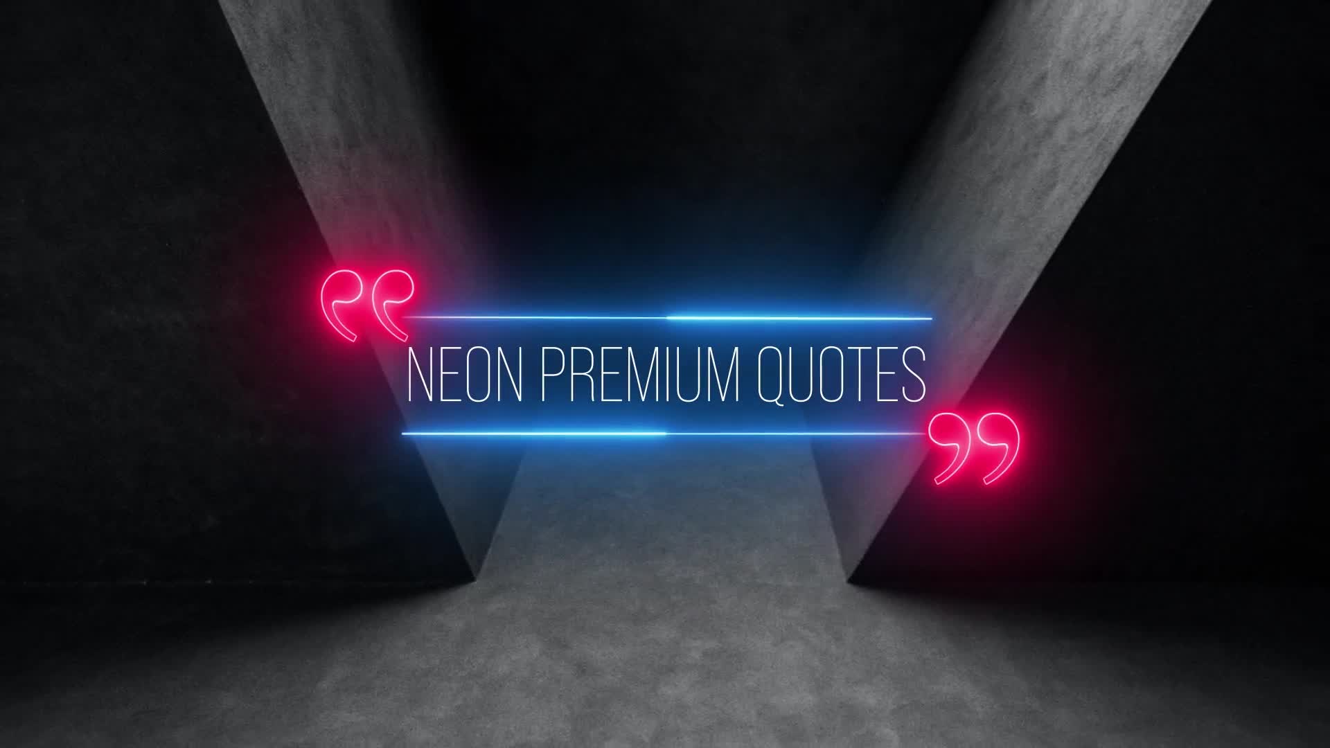 Neon Premium Quotes Videohive 34316041 After Effects Image 1