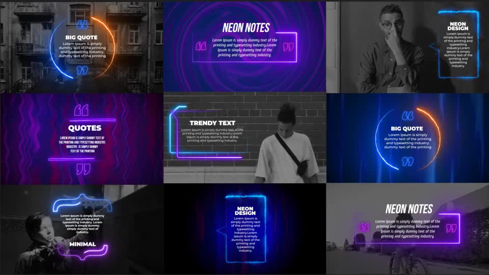 Neon Quotes Videohive 28882286 After Effects Image 1