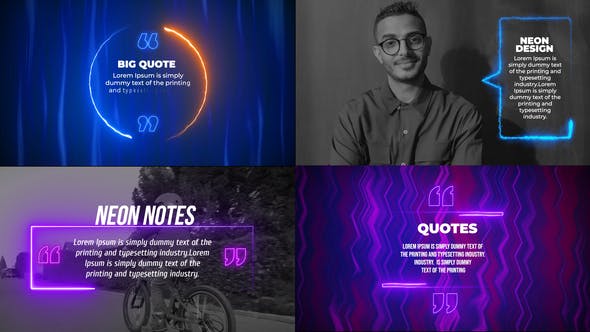 Neon Quotes - 28882286 Download Videohive