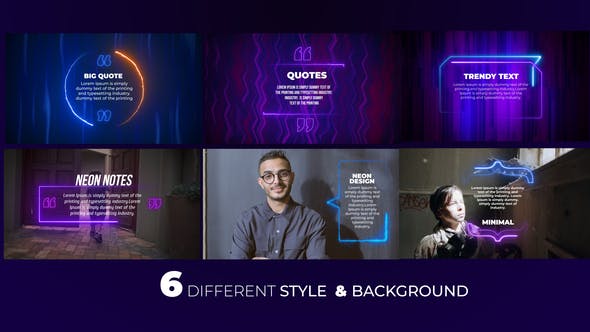 Neon Quotes - Videohive Download 38374166