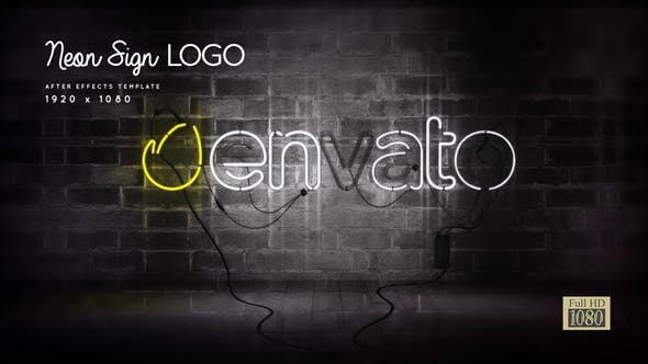Neon Sign Logo - 24695190 Download Videohive