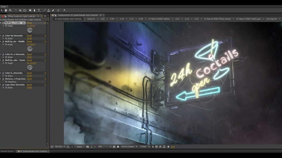 Neon Sign Street Lights Videohive 23779129 After Effects Image 11