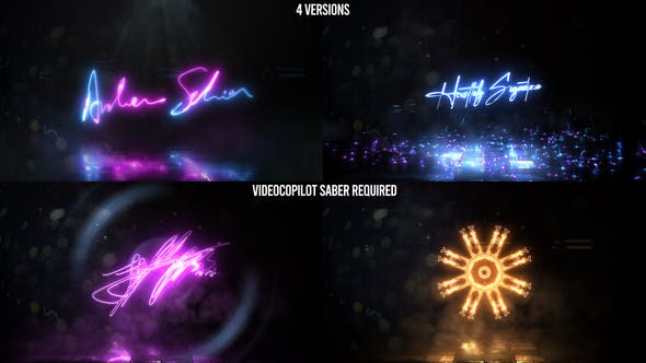 Neon Signature Reveal Pack - Download Videohive 26029112