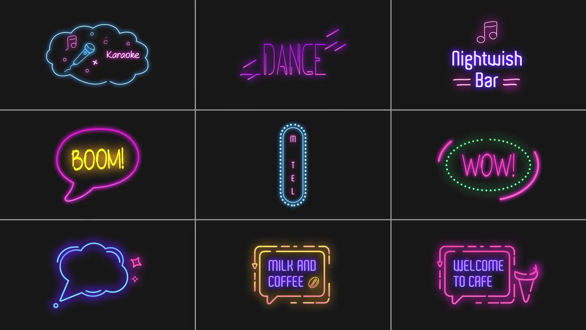 Neon Signs for After Effects Videohive 36189209 After Effects Image 8