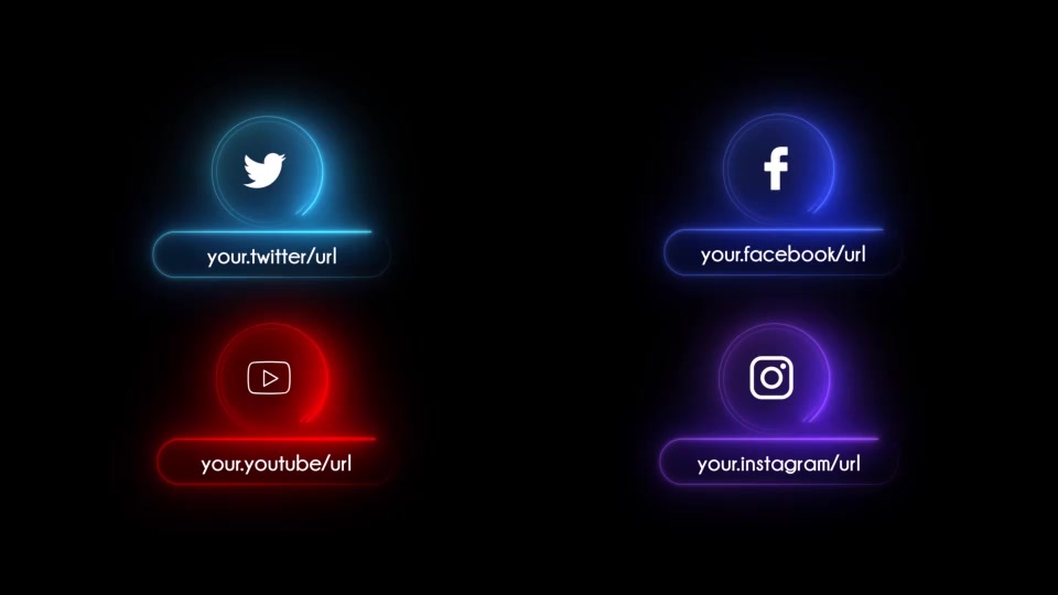 Neon Social Media Lower Thirds Videohive 26317031 Premiere Pro Image 4