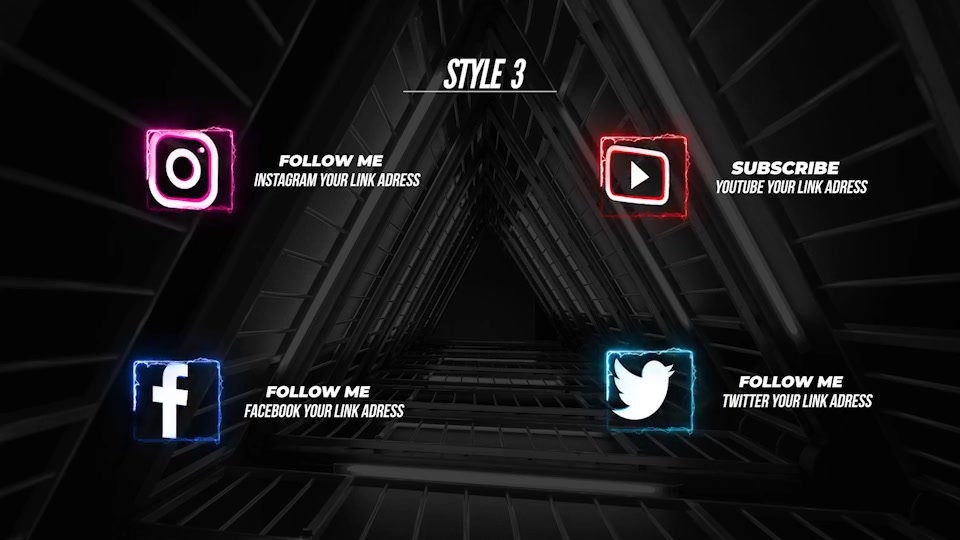 Neon Social Media Lower Thirds V2 Videohive 28636724 After Effects Image 6