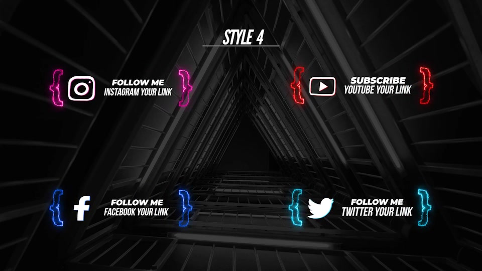 Neon Social Media Lower Thirds V2 Videohive 28636724 After Effects Image 7