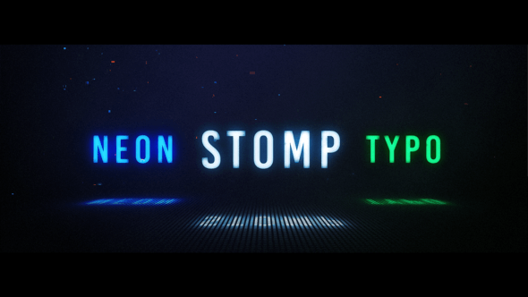 Neon Stomp Typographic - 23896870 Download Videohive