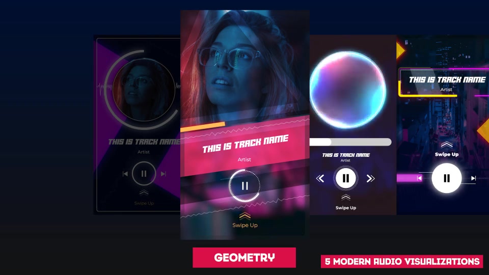 Neon Stories Music Players Videohive 25502722 After Effects Image 5