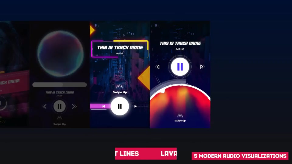 Neon Stories Music Players Videohive 25502722 After Effects Image 8