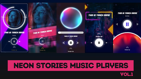 Neon Stories Music Players - Download 25502722 Videohive