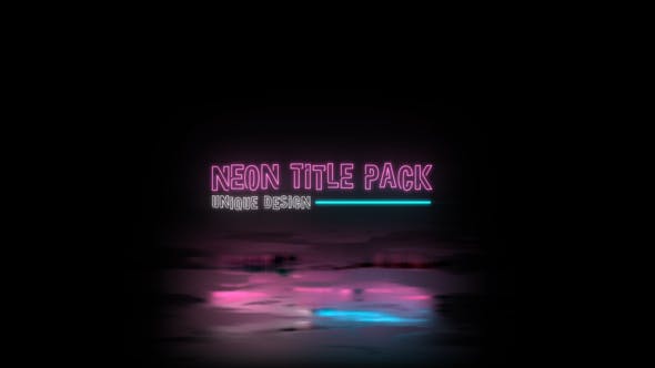 Neon Title Pack - Videohive Download 35321160
