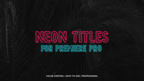 Neon Titles - Download Videohive 22504018