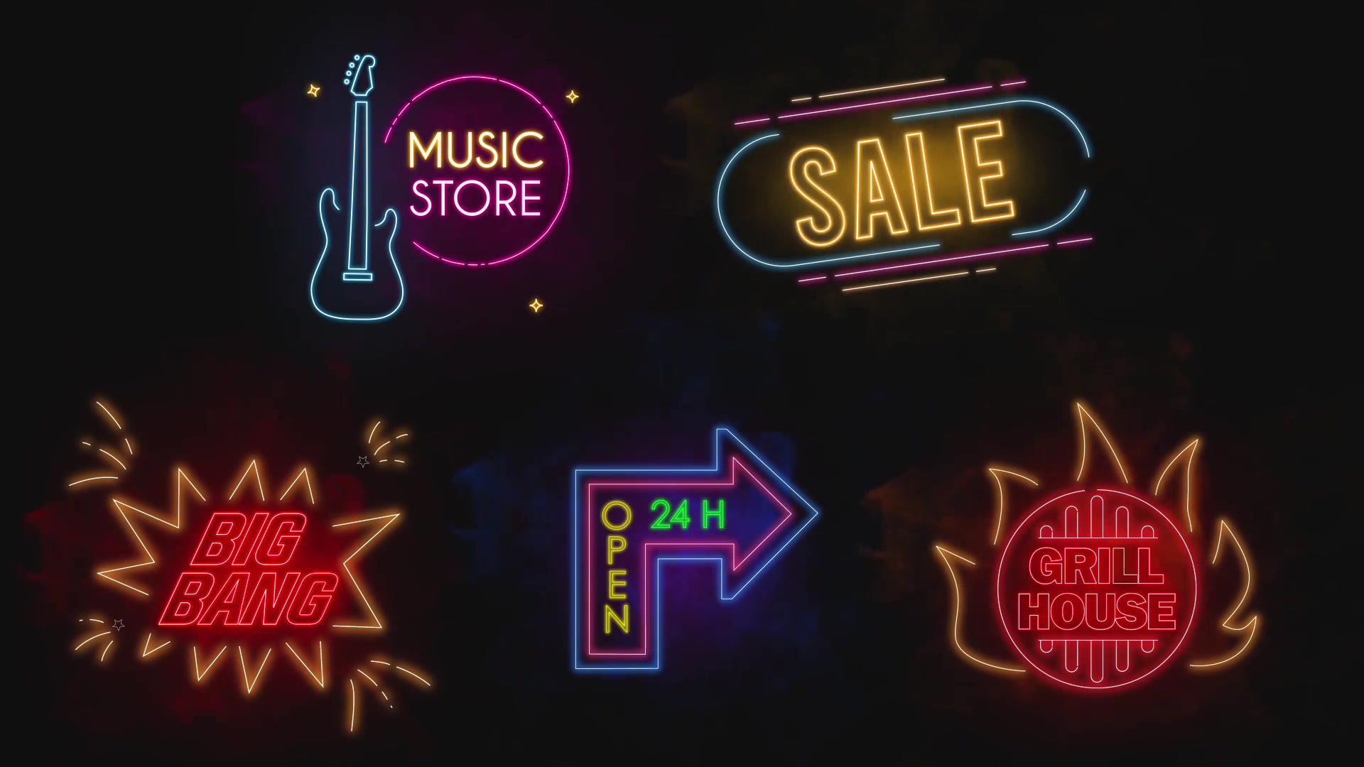 Neon Titles for FCPX Videohive 39100859 Apple Motion Image 13