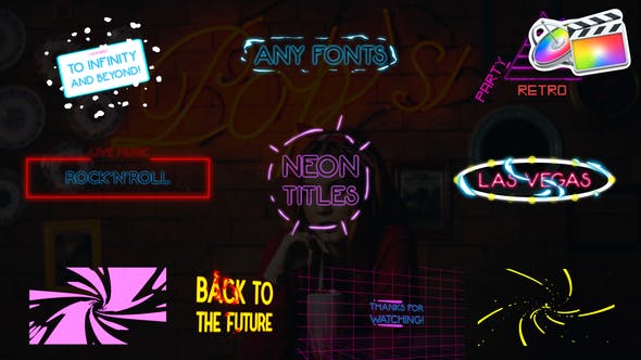Neon Titles Pack | FCPX - 25426767 Videohive Download