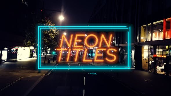 Neon Titles Promo - 26115481 Videohive Download