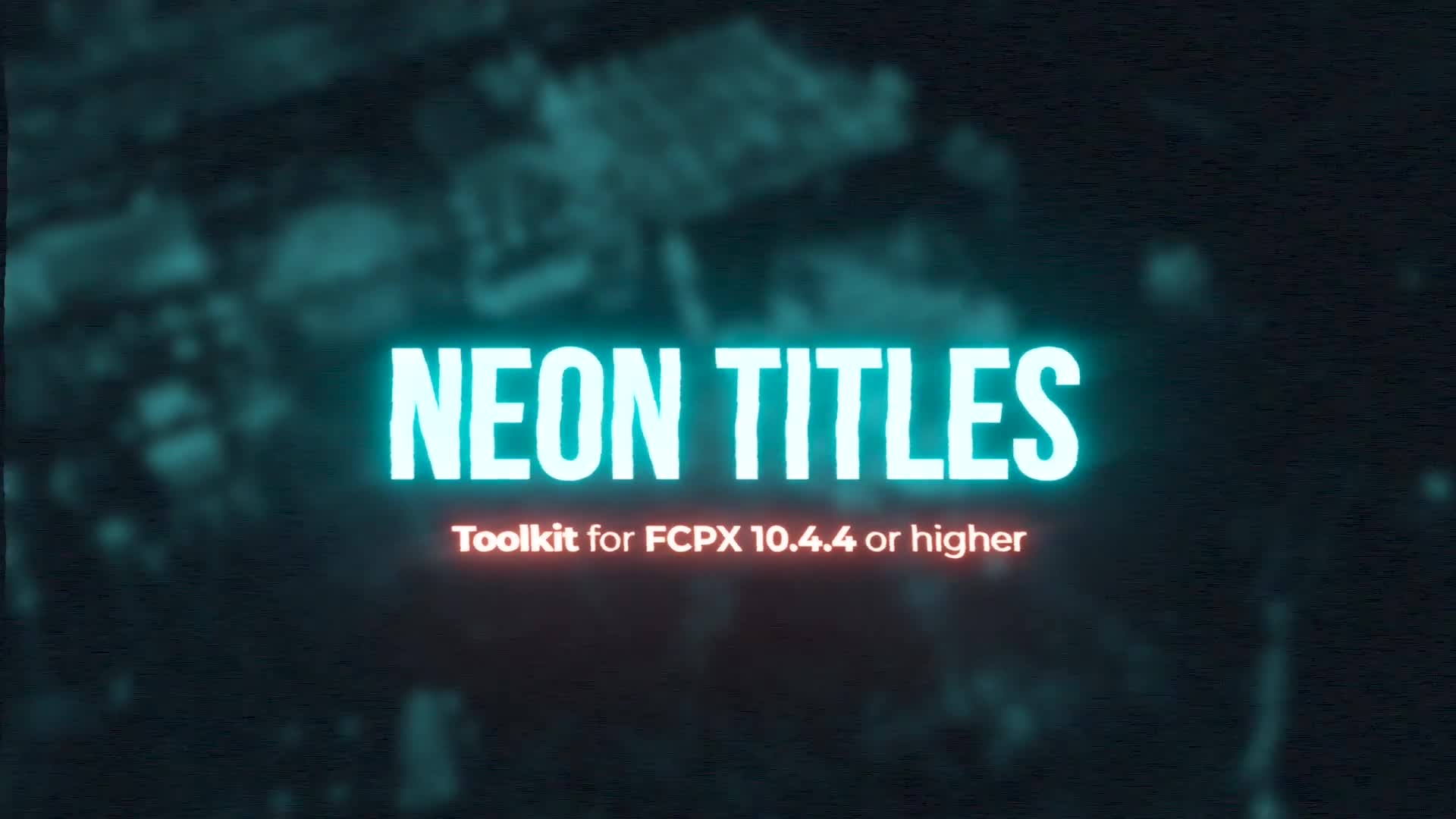 Neon Titles Toolkit Videohive 30142651 Apple Motion Image 1