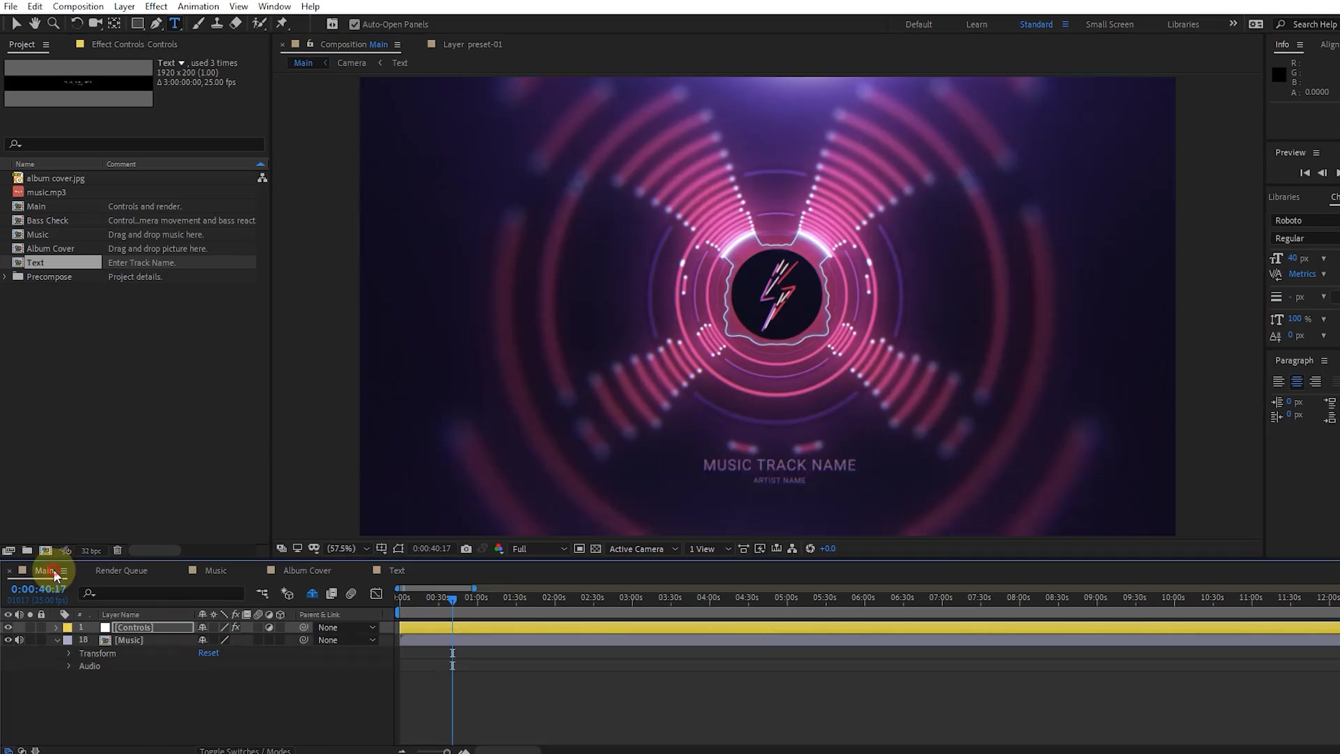 Neon Tunnel Music Visualizer Videohive 29854497 After Effects Image 11