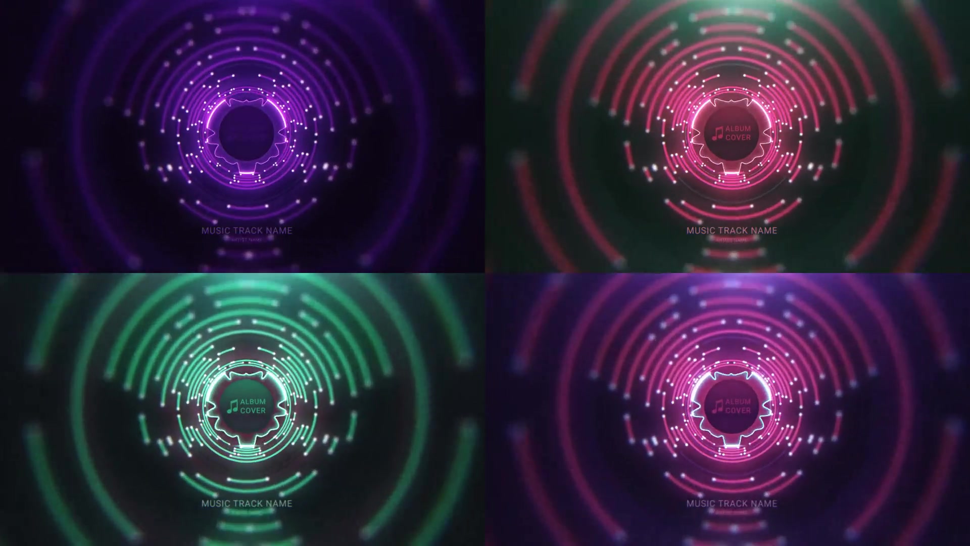 Neon Tunnel Music Visualizer Videohive 29854497 After Effects Image 8