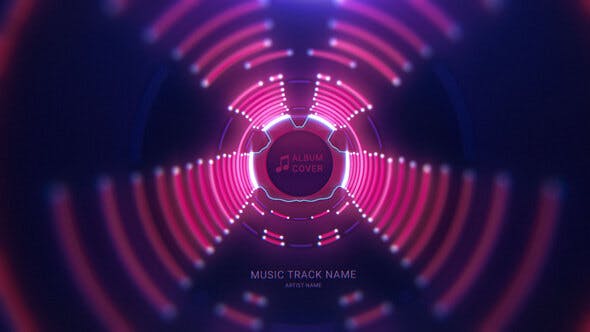 Neon Tunnel Music Visualizer - Videohive Download 29854497