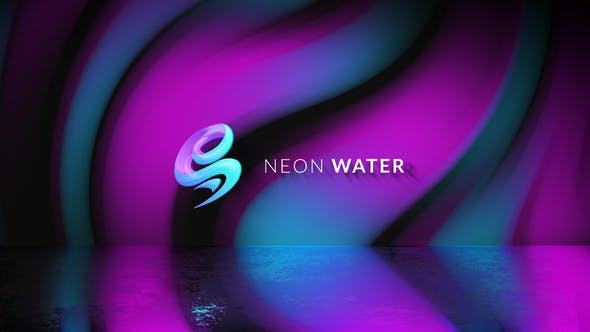 Neon Water Logo Reveal - Videohive Download 30118253