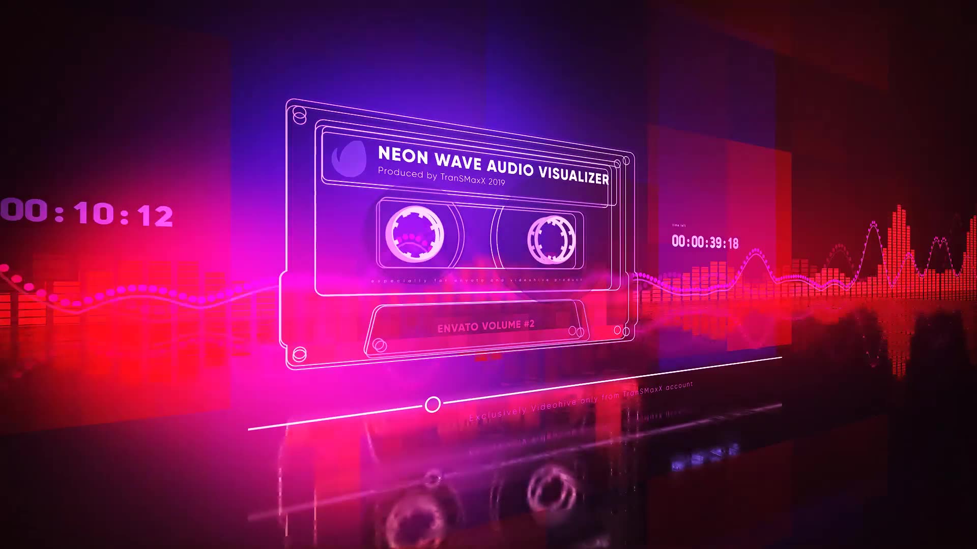 Neon Wave Audio Visualizer - Download Videohive 23173515