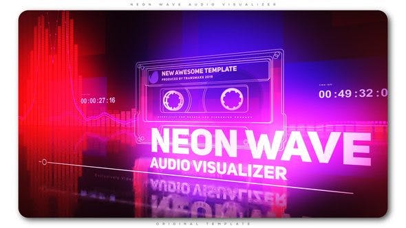 Neon Wave Audio Visualizer - Download Videohive 23173515
