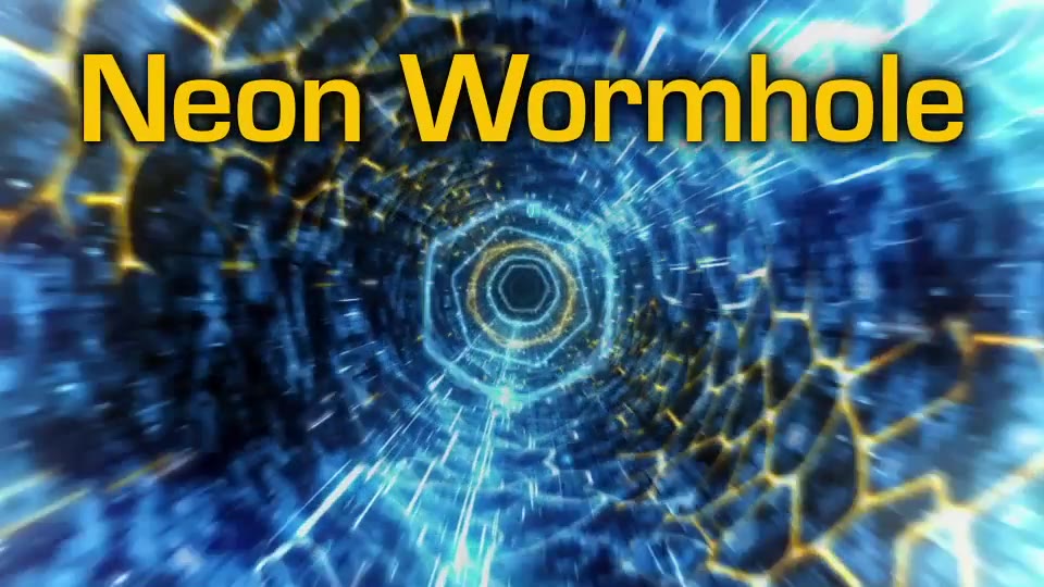 Neon Wormhole hi tech tunnel flythrough - Download Videohive 8126533