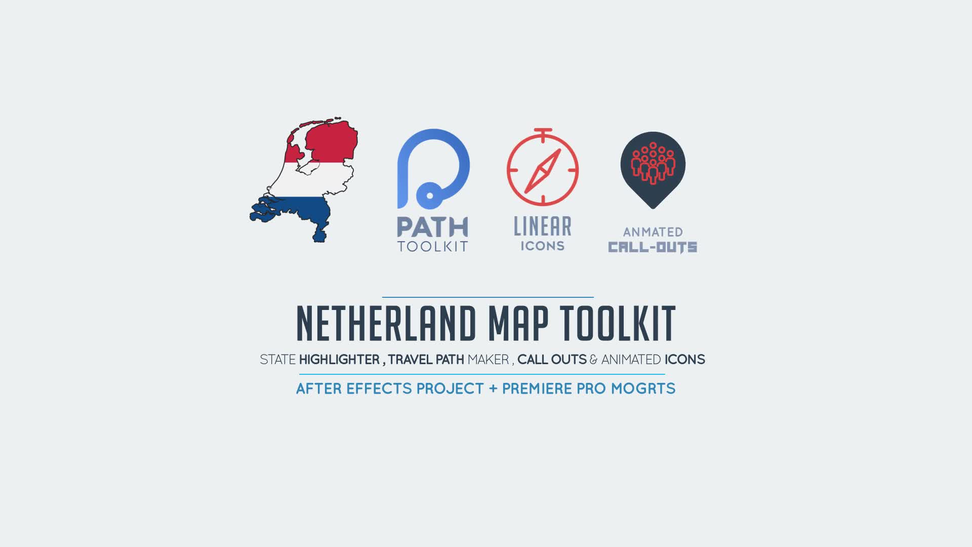 Netherland Map Toolkit Videohive 27491940 After Effects Image 1