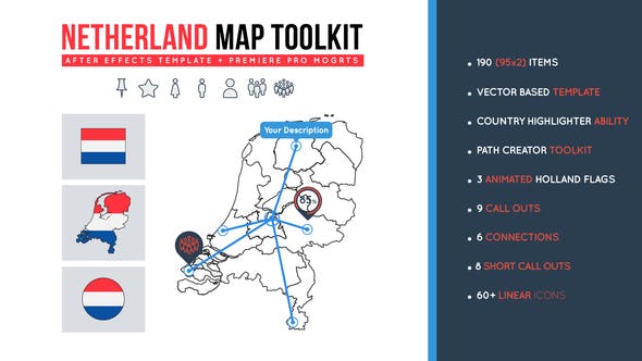 Netherland Map Toolkit - Download 27491940 Videohive