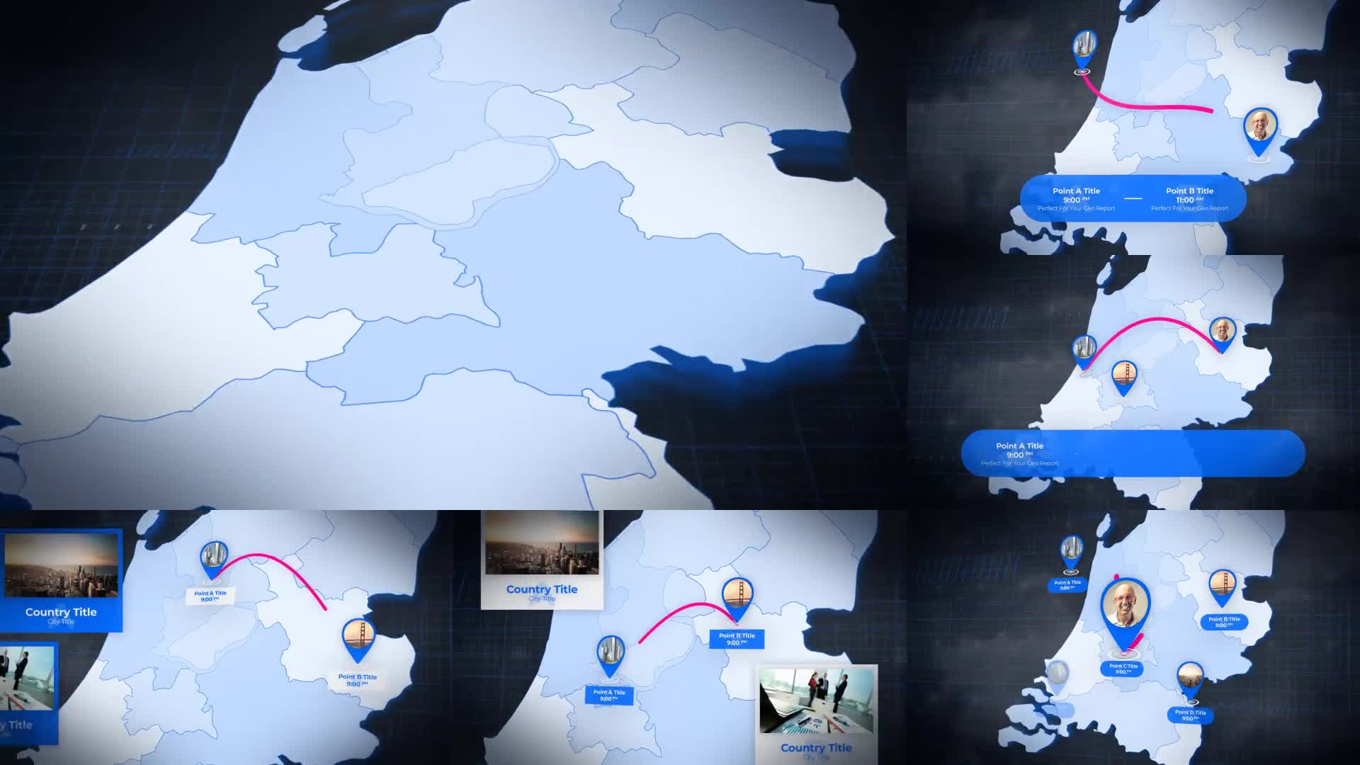 Netherlands Map Kit Kingdom of the Netherlands Map Videohive 24182673 After Effects Image 1