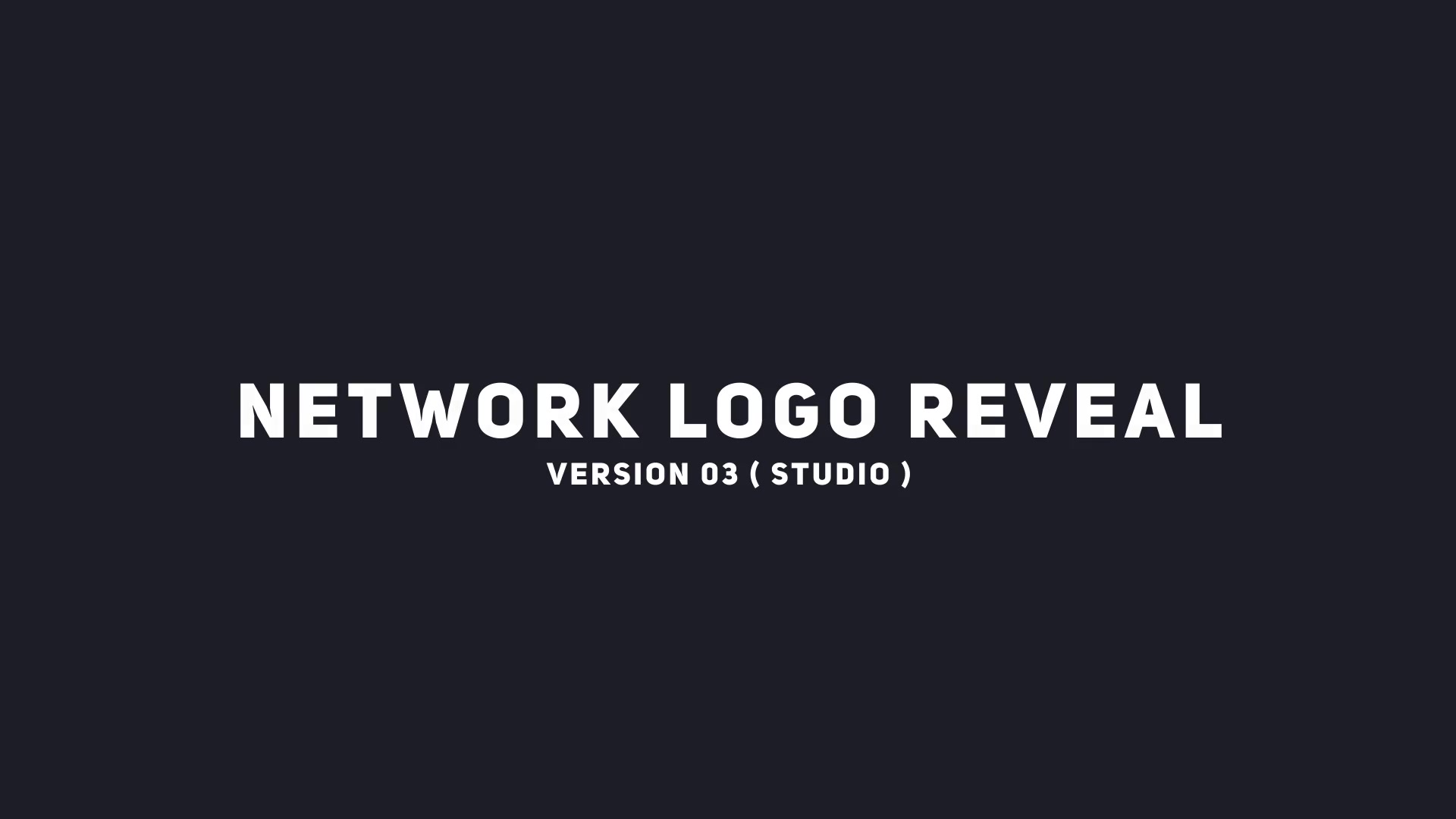 Network Logo Reveal - Download Videohive 12071017