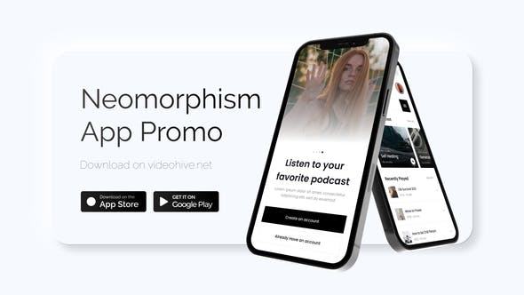 Neumorphism App Promo - 38735750 Download Videohive