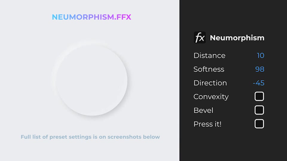 Neumorphism Preset + Soft UI Elements Videohive 27602648 After Effects Image 5