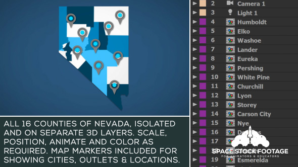 Nevada Map Kit - Download Videohive 20782827