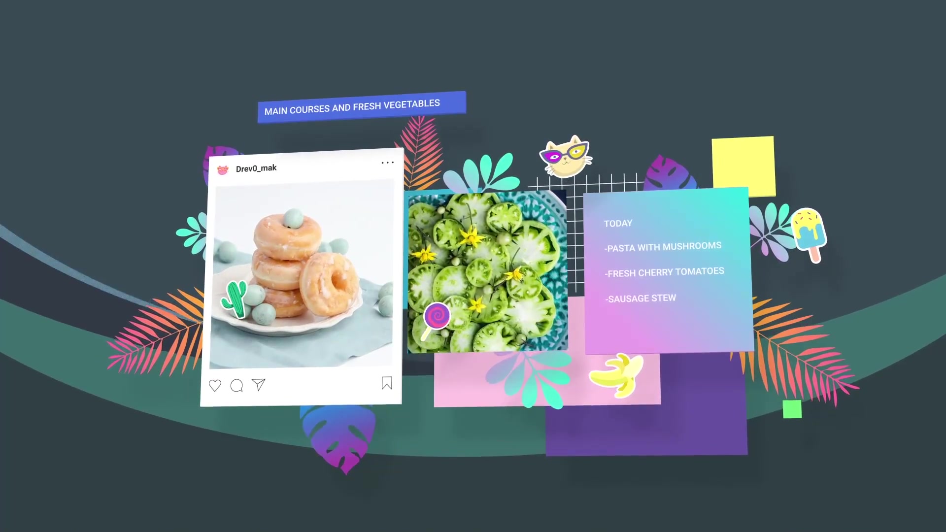 New Cafe Menu Promo/ Restaurant Video Wall/ Instafood/ Food Blog/ Kids Party/ Modern Display/ Bar Videohive 22989194 After Effects Image 10